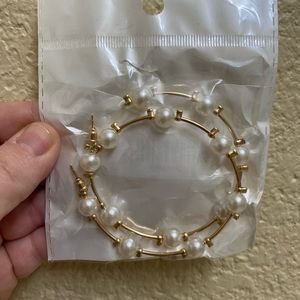 New gold hoop earrings
